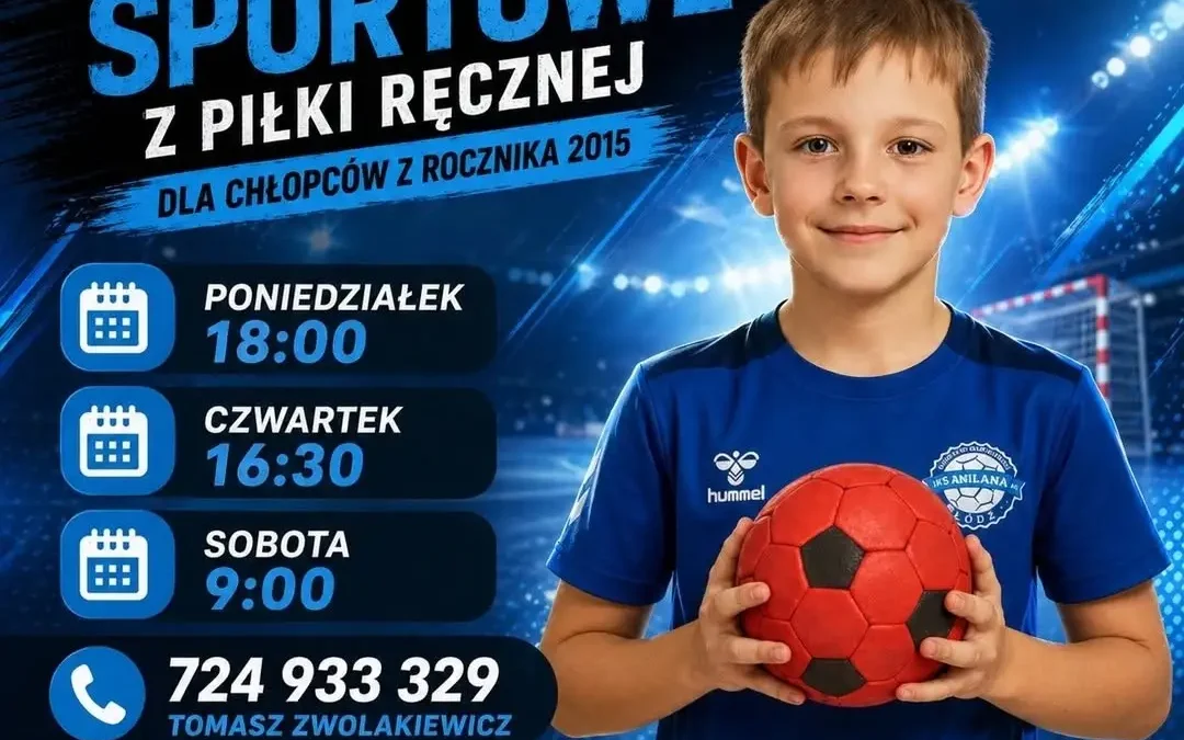 Treningi piłki ręcznej dla chłopców z rocznika 2015 w UKS Anilana Łódź