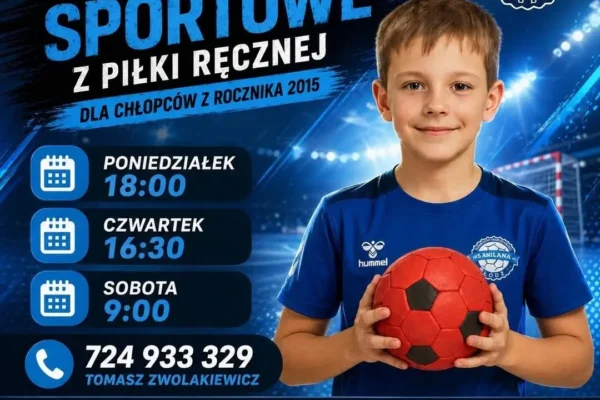Treningi piłki ręcznej dla chłopców z rocznika 2015 w UKS Anilana Łódź