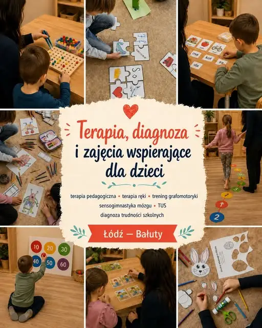 Oferta wsparcia dla dzieci w Łodzi – terapia pedagogiczna i TUS
