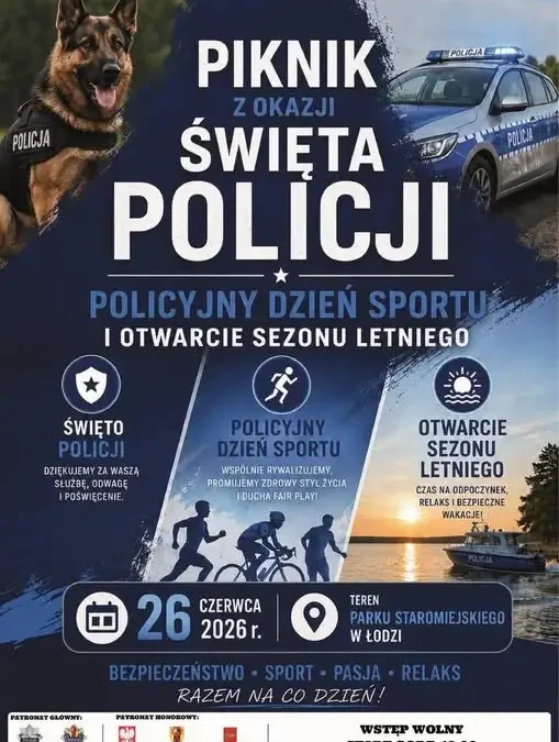 Piknik policyjny w Łodzi: Święto Policji, sport i otwarcie lata