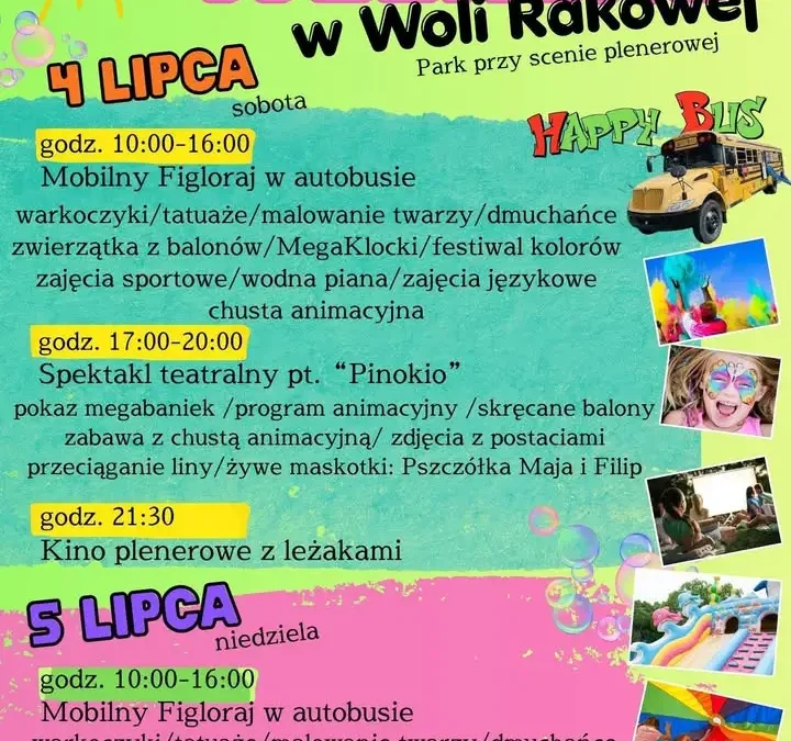 Wakacyjny weekend w Woli Rakowej – mnóstwo atrakcji dla całych rodzin