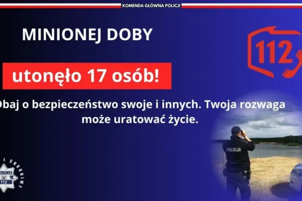 Apel o zachowanie czujności nad wodą – od 1 czerwca utonęło 55 osób