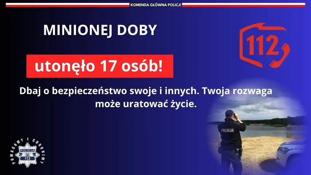 Apel o zachowanie czujności nad wodą – od 1 czerwca utonęło 55 osób