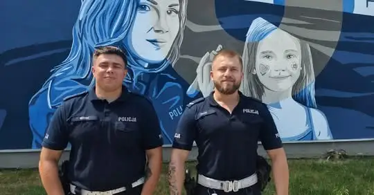 Policjanci z Łódzkiego uratowali mężczyznę z udarem cieplnym