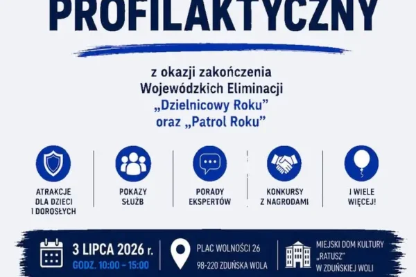 Piknik Profilaktyczny w Zduńskiej Woli – atrakcje i pokazy służb mundurowych