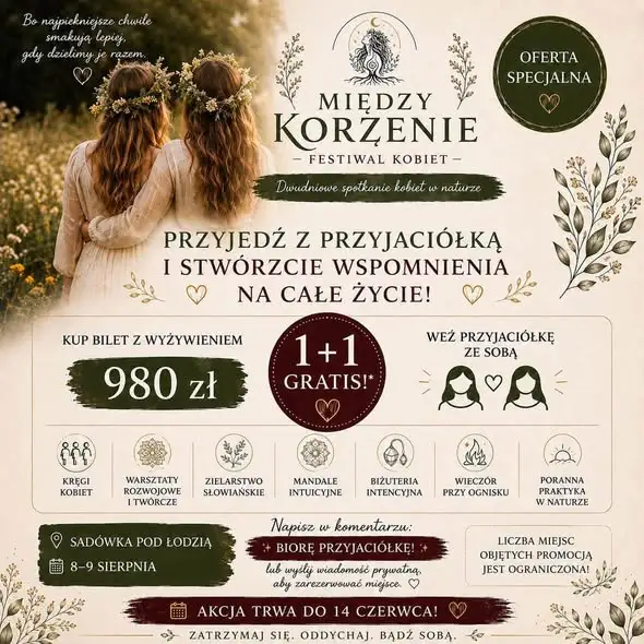 Festiwal Kobiet „Między 7 Korzeniami” – zaproszenie na weekend rozwoju i relaksu