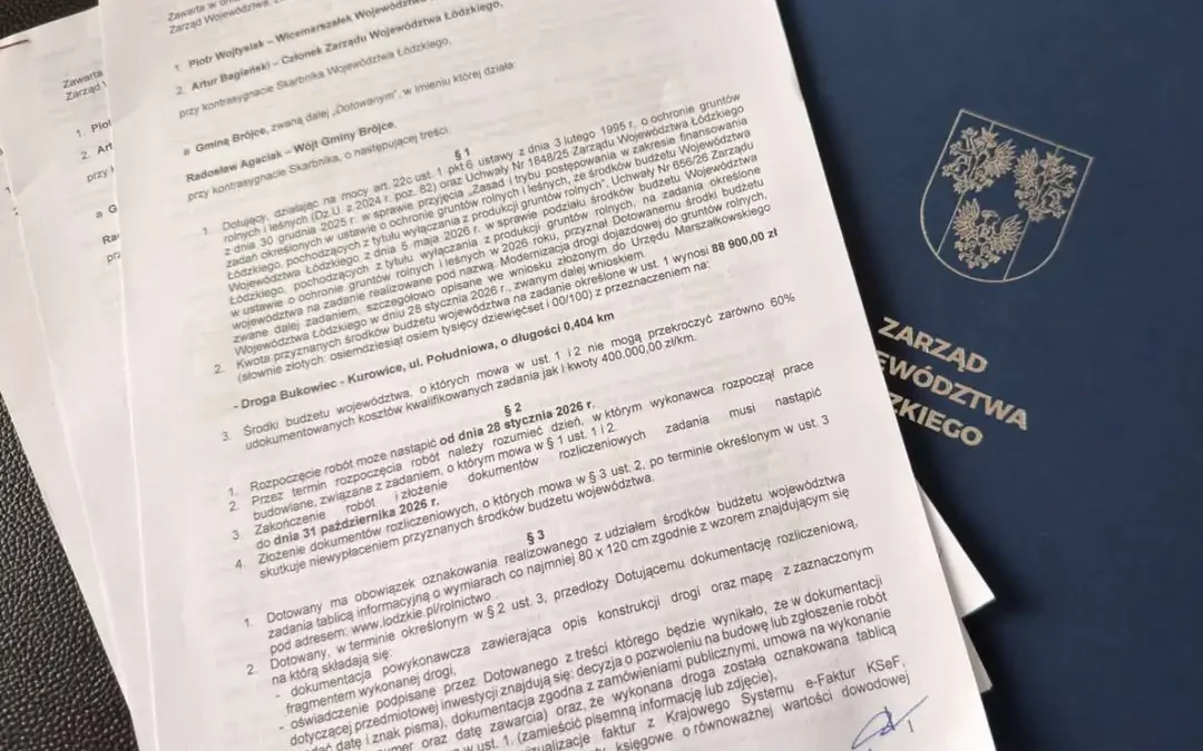 Gmina Brojce pozyskała fundusze na modernizację ul. Południowej w Kurowicach