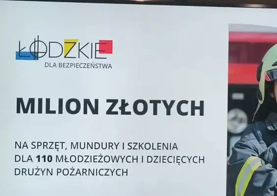 Milion złotych dla Młodzieżowych Drużyn Pożarniczych w Łódzkiem