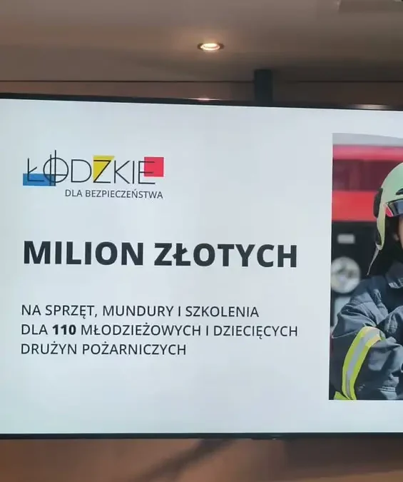 Milion złotych dla Młodzieżowych Drużyn Pożarniczych w Łódzkiem