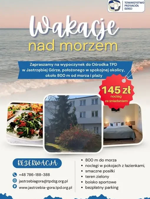Wypoczynek w Jastrzębiej Górze – oferta Ośrodka TPD