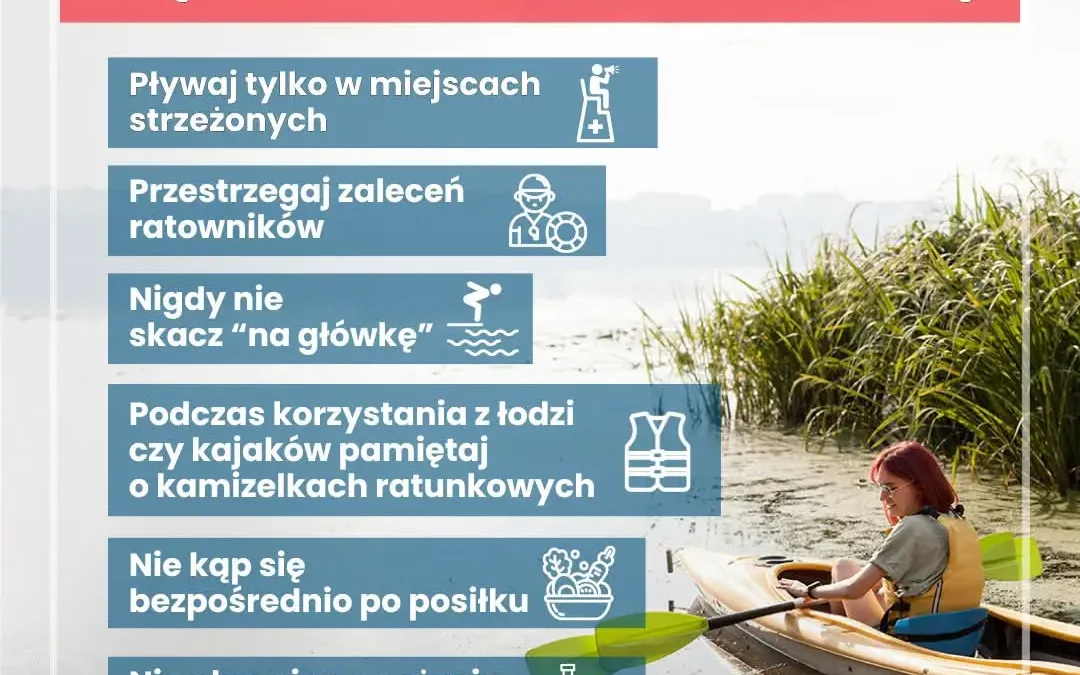 Bezpieczny wypoczynek nad wodą – przypominają służby województwa łódzkiego
