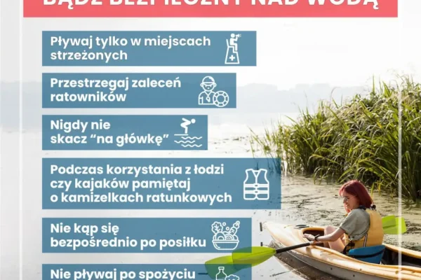 Bezpieczny wypoczynek nad wodą – przypominają służby województwa łódzkiego