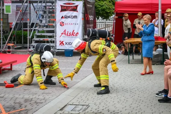 Team Łódzkie z workiem medali z Mistrzostw Polski Najtwardszego Strażaka