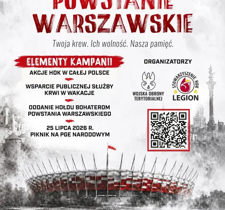 Oddaj krew na hasło „Powstanie Warszawskie” – akcja łódzkiej Policji