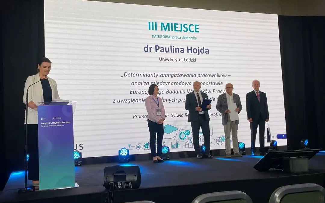 Doktorantka UŁ z nagrodą Prezesa GUS za pracę doktorską