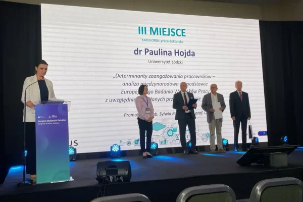Doktorantka UŁ z nagrodą Prezesa GUS za pracę doktorską