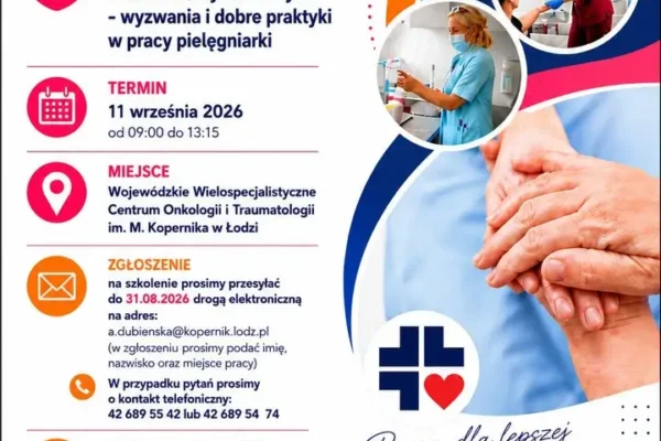 Bezpłatne szkolenie dla pielęgniarek onkologicznych w Łodzi