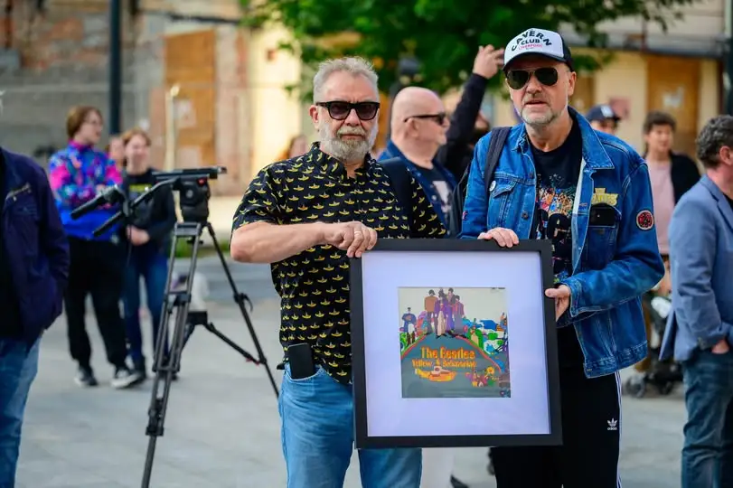 Parada Żółtej Łodzi Podwodnej na urodziny Ringo Starra w Łodzi