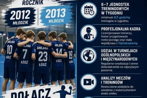 Nabór uzupełniający do UKS Anilana Łódź – szansa dla młodych piłkarzy ręcznych