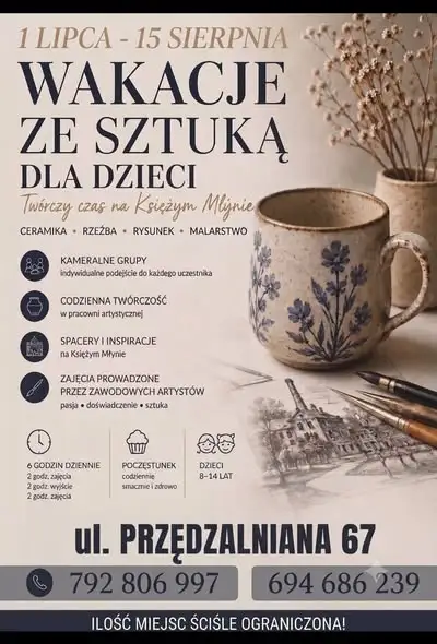 Wakacyjne warsztaty w Muzeum Kinematografii – zabawa z gliną i akwarelą