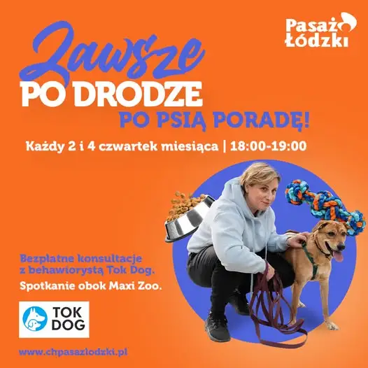 Bezpłatne konsultacje z psim behawiorystą w Pasażu Łódzkim