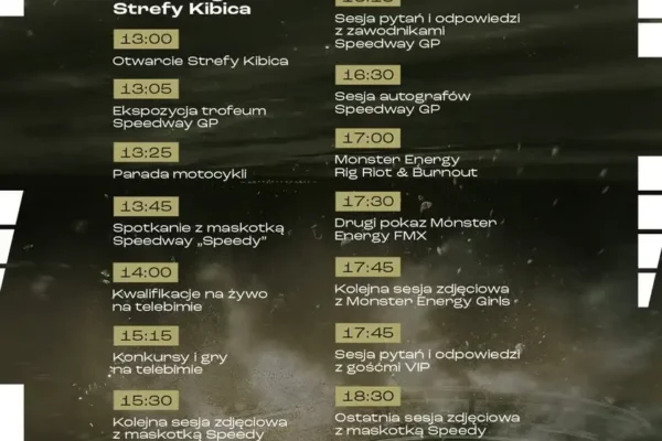 Otwarcie Strefy Kibica i FIM Speedway Grand Prix w Łodzi już w sobotę