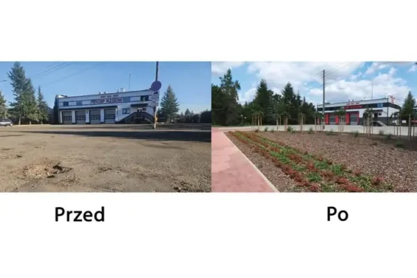 Plac przed OSP Rzgów zyskał nowy wygląd. Inwestycja za 758 tys. zł
