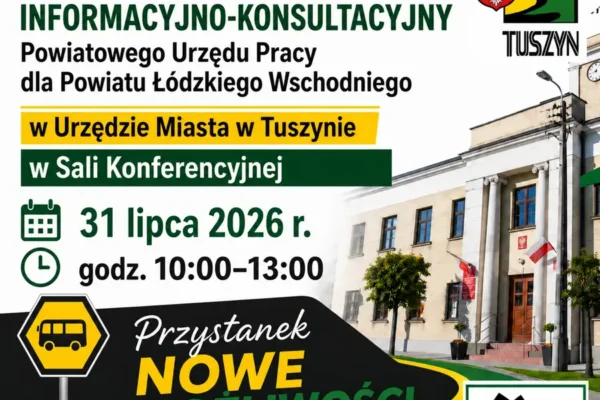 Mobilny punkt konsultacyjny PUP w Tuszynie – spotkanie 31 lipca