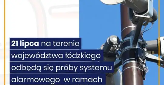 Próby systemu alarmowego na terenie gminy Koluszki 21 lipca