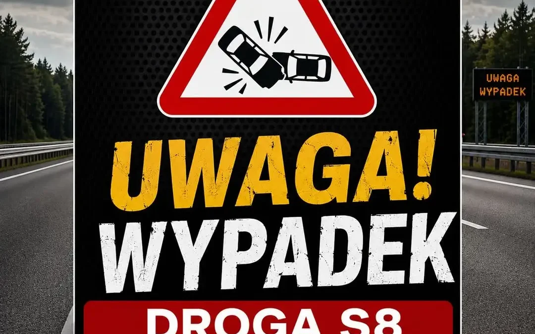 S8 w kierunku Warszawy przejezdna po poważnym zdarzeniu – policja podaje objazdy