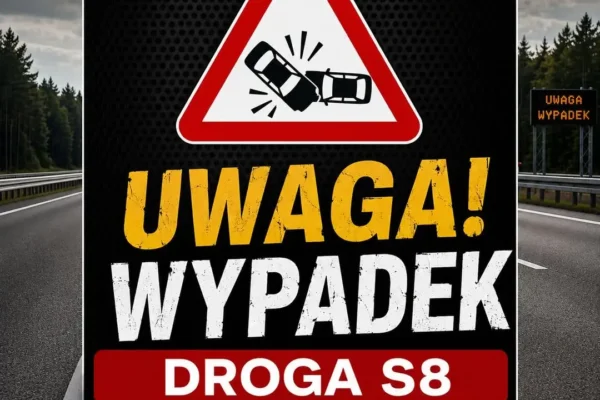 S8 w kierunku Warszawy przejezdna po poważnym zdarzeniu – policja podaje objazdy
