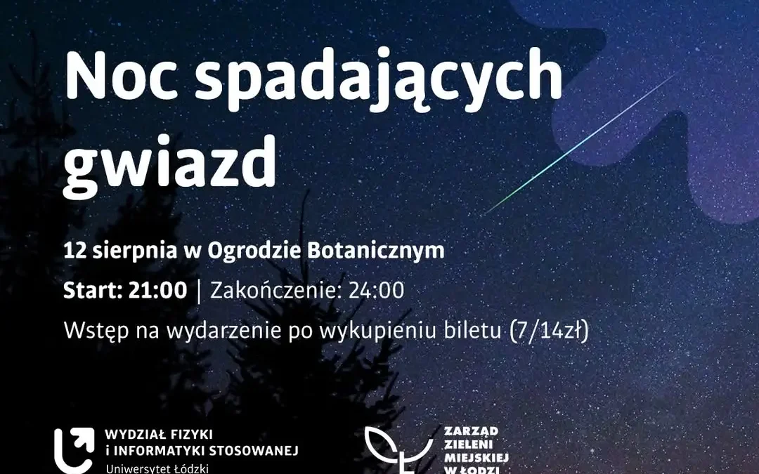 Noc Perseidów w Ogrodzie Botanicznym w Łodzi – warsztaty i obserwacje