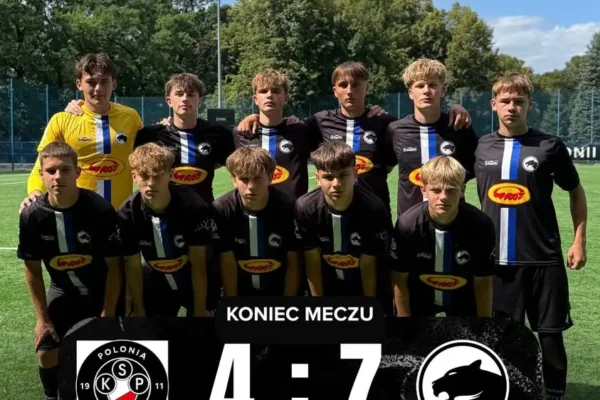 Młodzi piłkarze AKS SMS Łódź rozgromili Polonię Warszawa 7:4 w CLJ U17