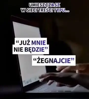 Nastolatek żartuje w sieci z samobójstwa? Policja apeluje o rozwagę