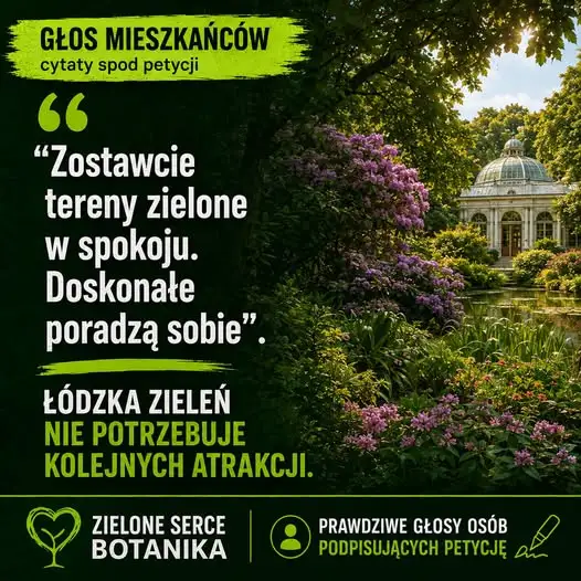 Mieszkańcy Łodzi: „Zostawcie tereny zielone w spokoju”