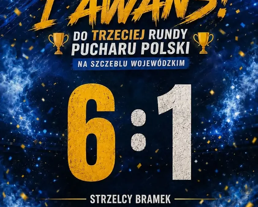 Pewne zwycięstwo 6:1 i awans do kolejnej rundy – młodzi zawodnicy zadebiutowali w pierwszym zespole