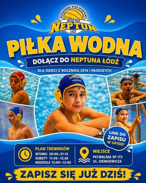 Rusza nabór na zajęcia doskonalenia pływania z elementami piłki wodnej w Łodzi