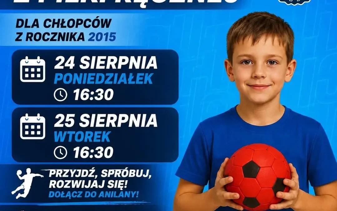 Nabór do Anilany Łódź: Treningi dla chłopców z rocznika 2015