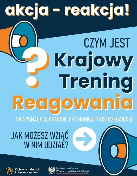 Krajowy Trening Reagowania na Sygnały Alarmowe – sprawdź, gdzie odbędzie się w Twojej okolicy