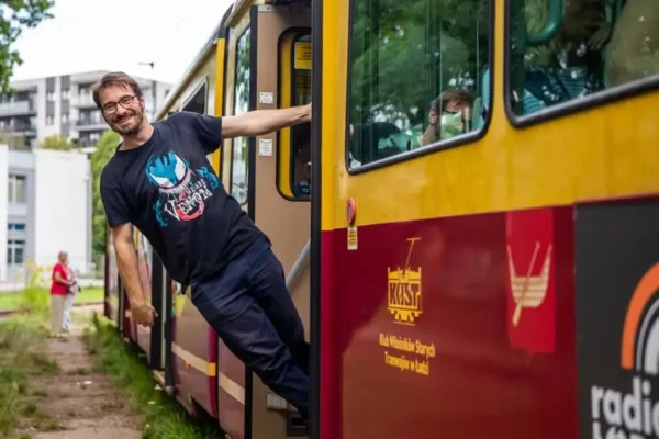 Pożegnalny przejazd wakacyjnego tramwaju Radia Łódź