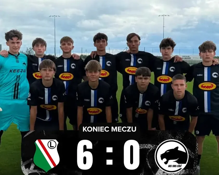 Legia Warszawa rozgromiła AKS SMS Łódź 6:0 w Centralnej Lidze Juniorów U17