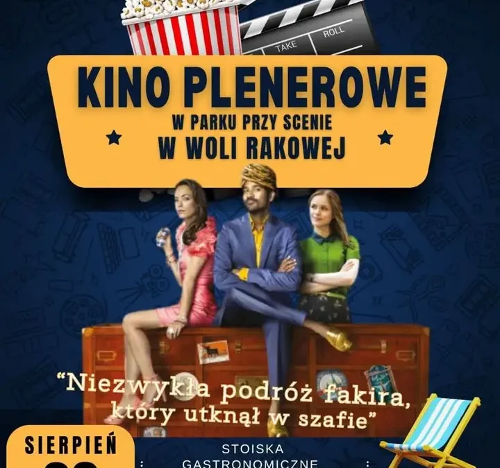 Kino plenerowe w Woli Rakowej na zakończenie wakacji