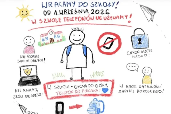 Nowy rok szkolny 2026/2027: telefony w plecaku i zasady bezpieczeństwa w sieci