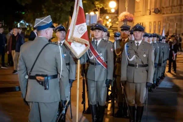 87. rocznica wybuchu II Wojny Światowej – uroczystości w Wieluniu z udziałem policji