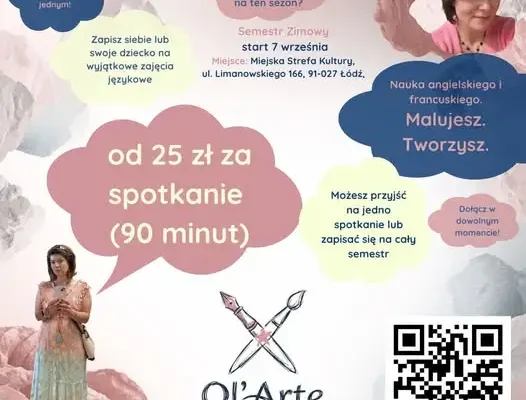 Ol’Arte Studio Sztuki i Słowa zaprasza na wyjątkowe lekcje języków w Łodzi