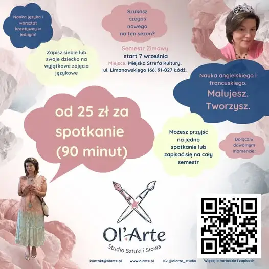 Ol’Arte Studio Sztuki i Słowa zaprasza na wyjątkowe lekcje języków w Łodzi
