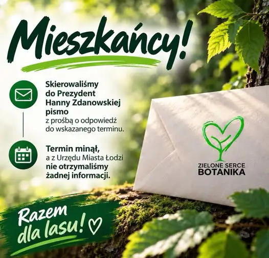 Mieszkańcy alarmują: brak odpowiedzi UMŁ w sprawie Lasu Łagiewnickiego