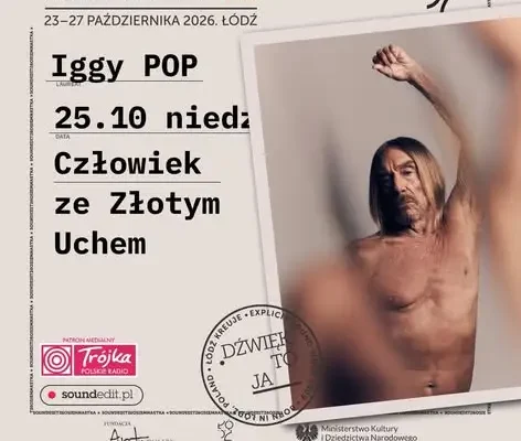 Iggy Pop laureatem nagrody Człowiek ze Złotym Uchem 2026 – gala w Łodzi