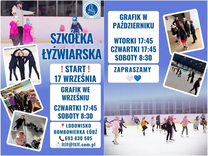 Szkółka łyżwiarska w Łodzi wznawia zajęcia od 17 września