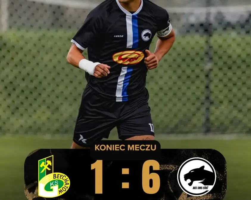 AKS SMS Łódź rozbił GKS Bełchatów 6:1 w IV lidze. Trzy gole Bogusza